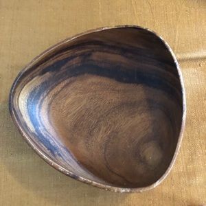 Vintage catch all large wooden bowl